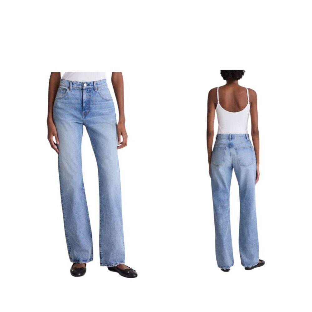 NWT Madewell Tall Relaxed Bootcut Jeans Raebrook Wash Blue Size 33T
